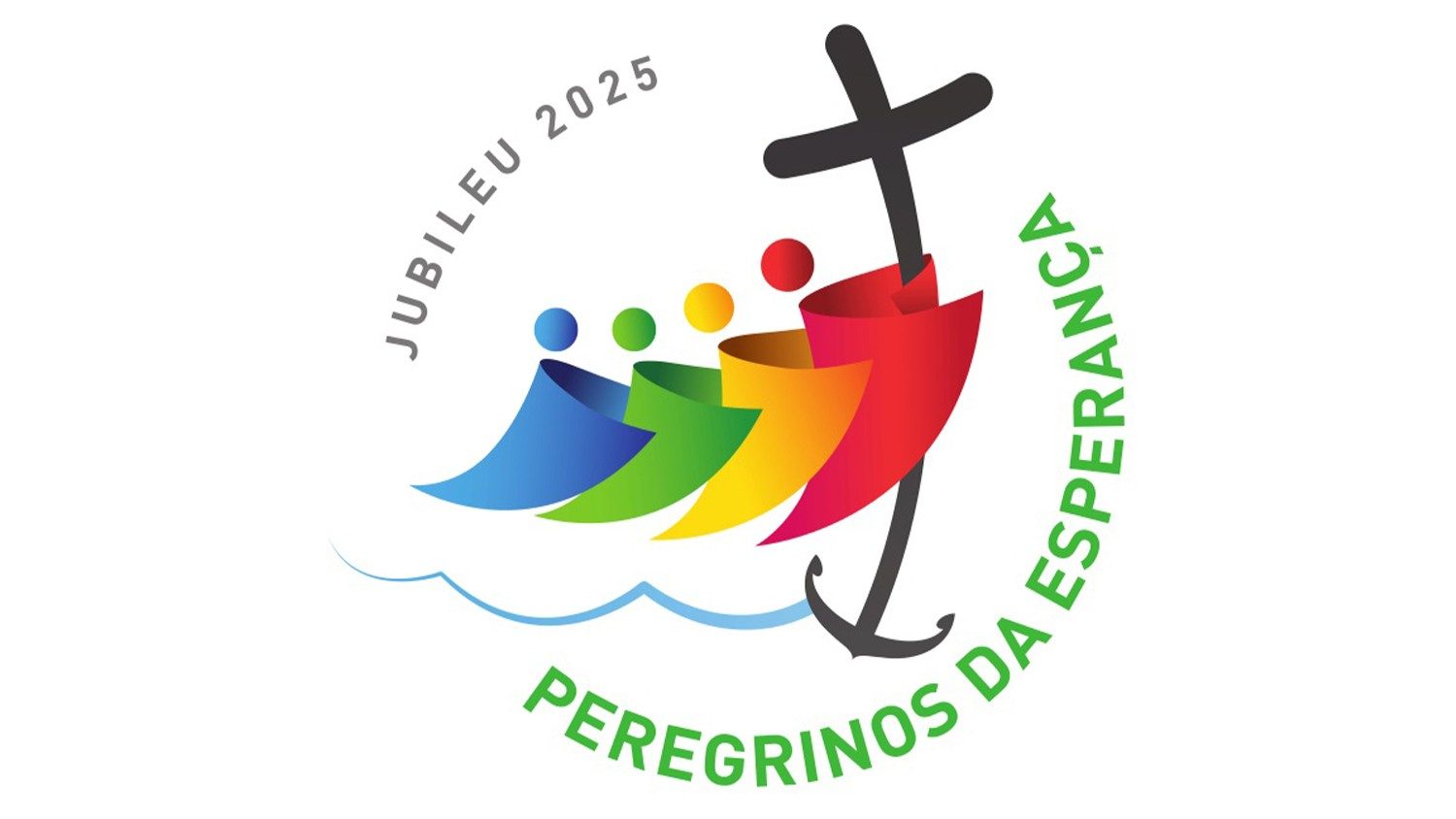 Brasão do Jubileu 2025 — Peregrinos da Esperança